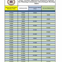 2025 Variance Planning Commission Submittal Calendar 
