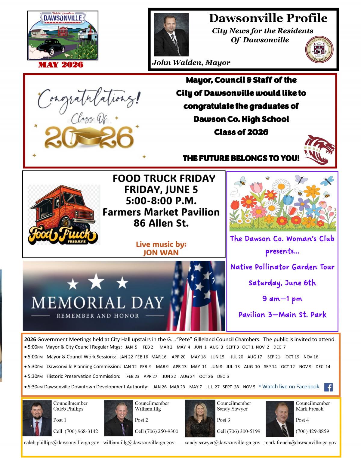 May Newsletter Page 1 