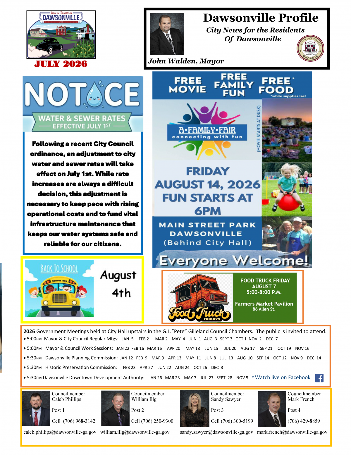 July Newsletter Page 1 