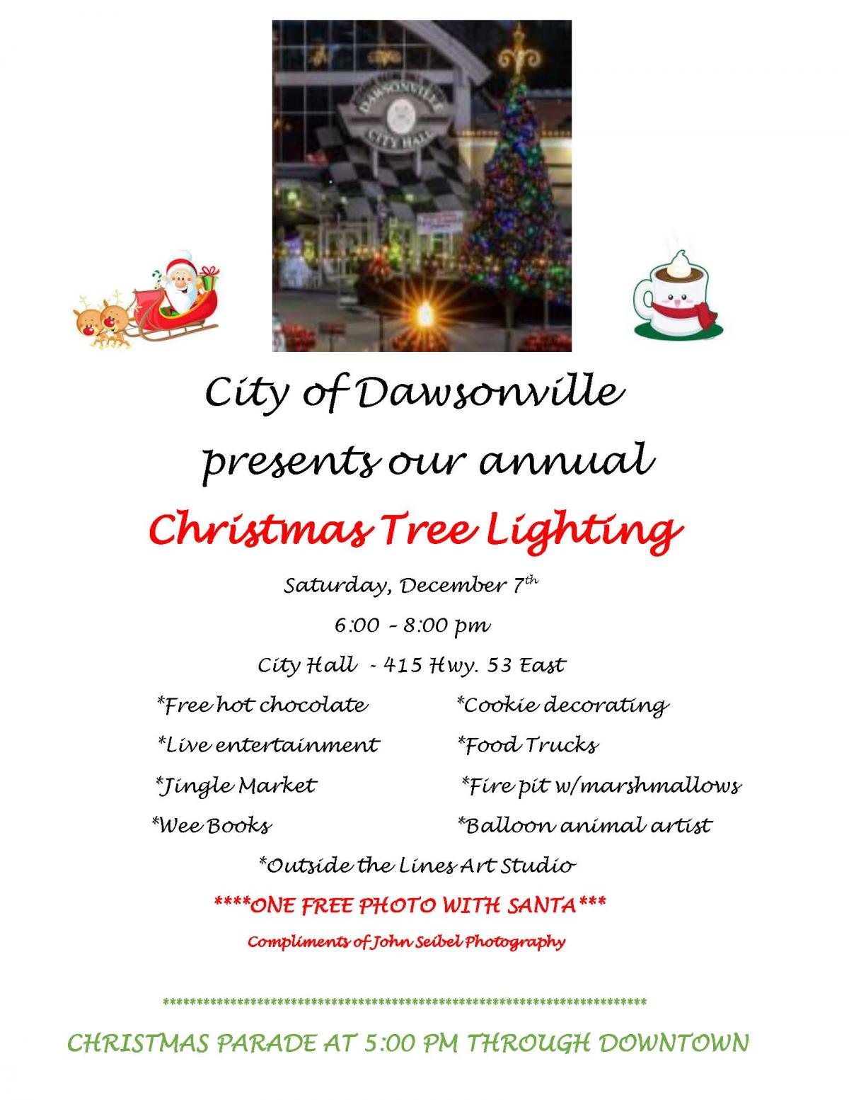 Tree Lighting Flyer