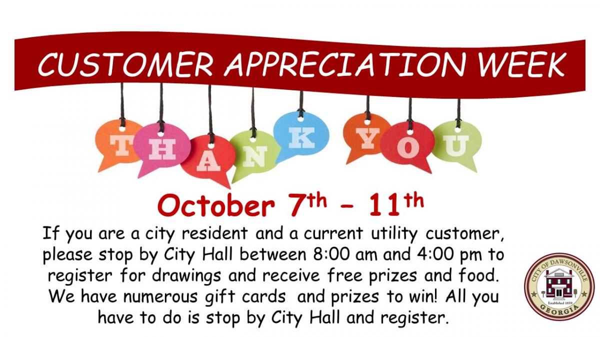 Customer Appreciation Week Dawsonville